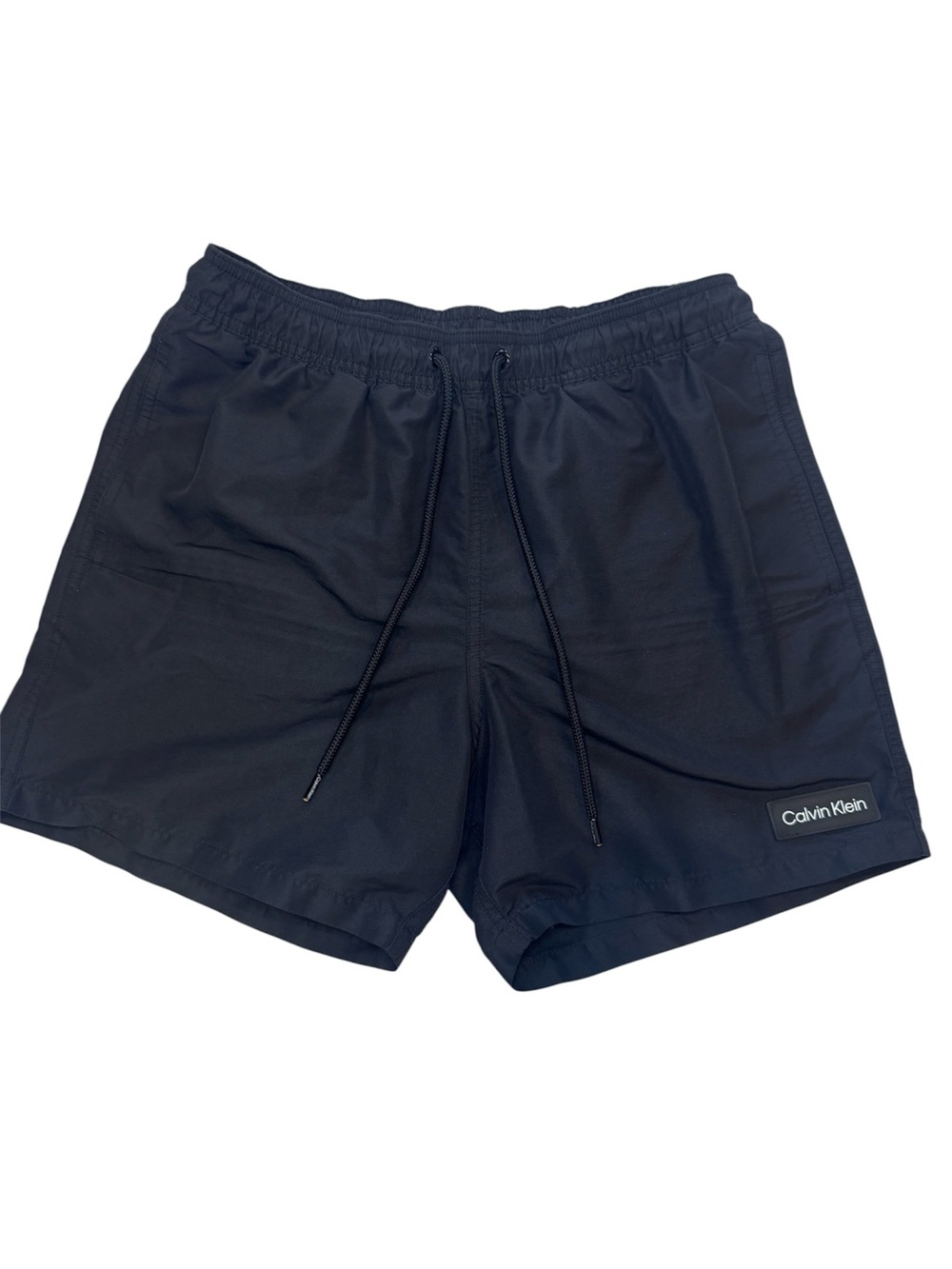 Calvin Klein Black Swim Trunks Men’s Size S Mesh Lined Drawstring Volley Shorts